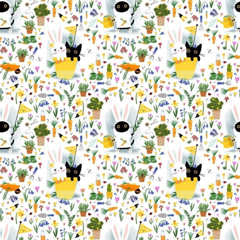 BUNNY SLIPPERS - WHITE || SWEET PURRENNIALS || Dear Stella