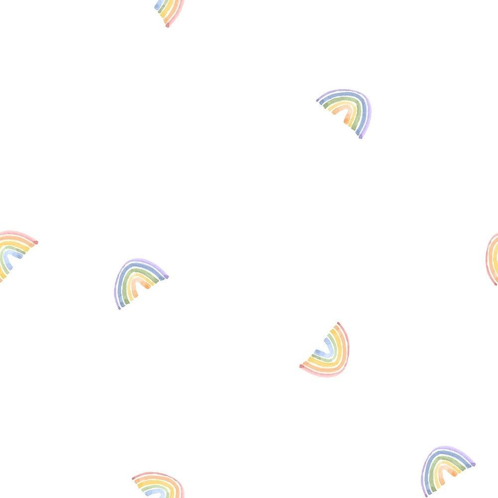 T100-001-167 / Rainbows - Multi || Easy Listening Vol. 1 || White Owl Textiles