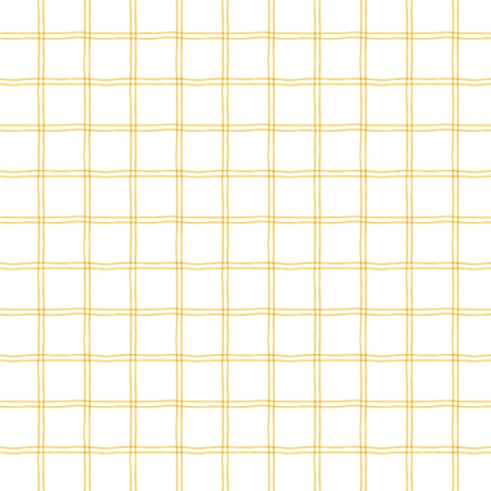 T100-006-133 / Plaid - Yellow || Easy Listening Vol. 1 || White Owl Textiles