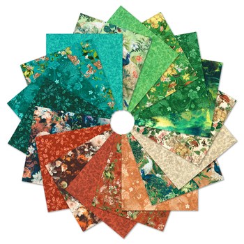 TEN-1522-42 || PEACOCK PARADISE || TEN SQUARES || Robert Kaufman