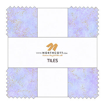 TILES - PANSY DEEP SEA || SHIMMER BASICS || Northcott Basic