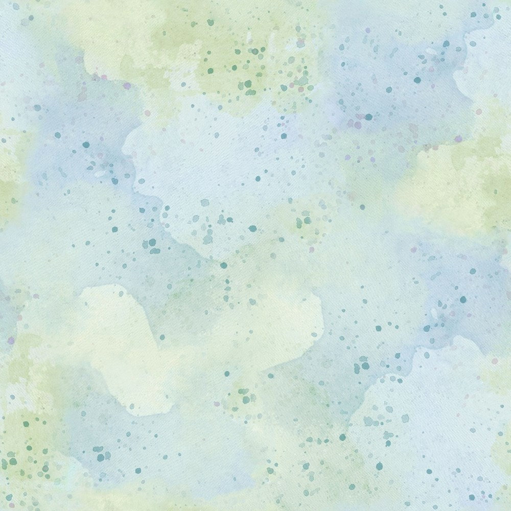 W110-032-787 / Watercolor Texture - Blue || Rainbow in the Vale || White Owl Textiles
