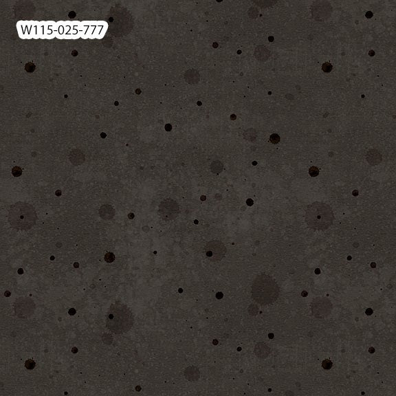 W115-025-777 / Texture & Black || Botanical Sketchbook || White Owl Textiles