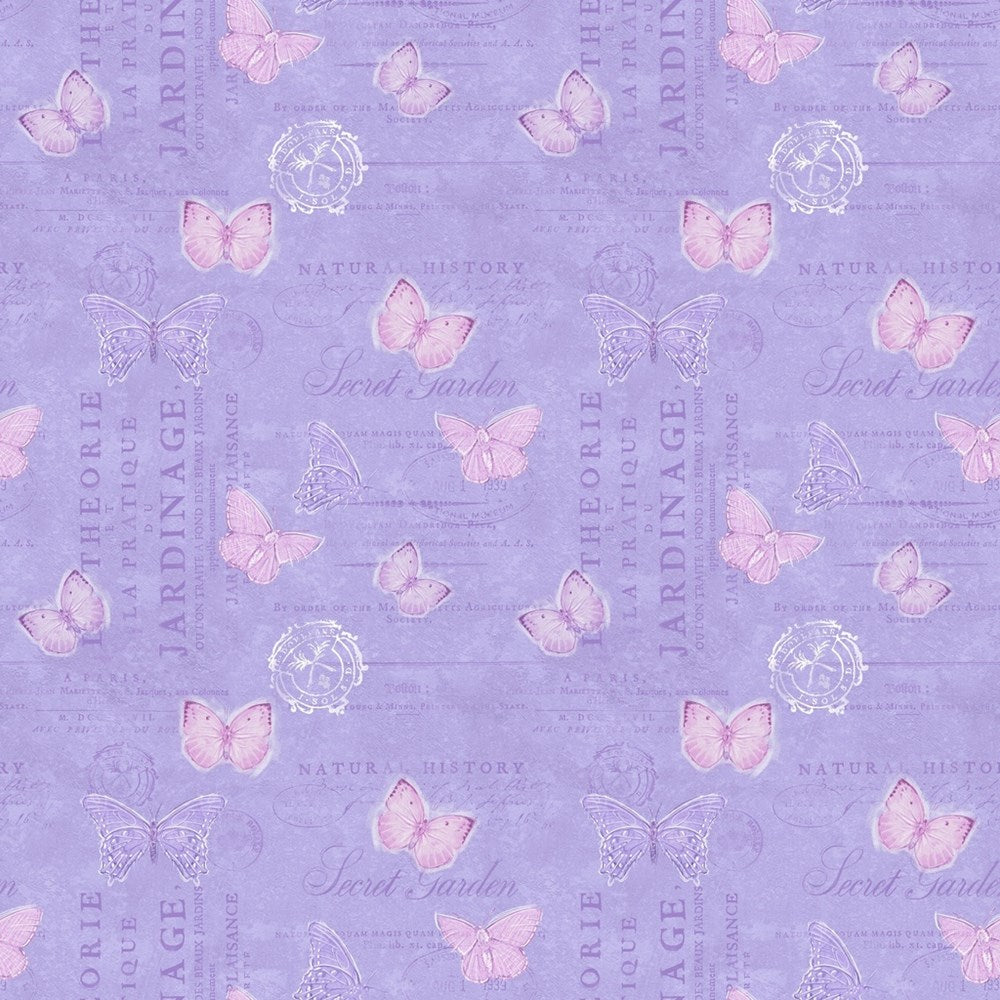 W115-032-651 / Ephemera - Purple || Meadowbrook Mist || White Owl Textiles