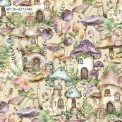 W130-027-040 / Pixie Town Cream || Fairy Boutique || White Owl Textiles