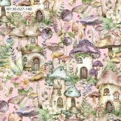 W130-027-140 / Pixie Town Pink || Fairy Boutique || White Owl Textiles