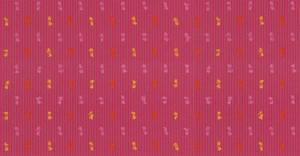 CHANNELING - MAGENTA || GARDEN VARIETY || Anna Maria Textiles Studio