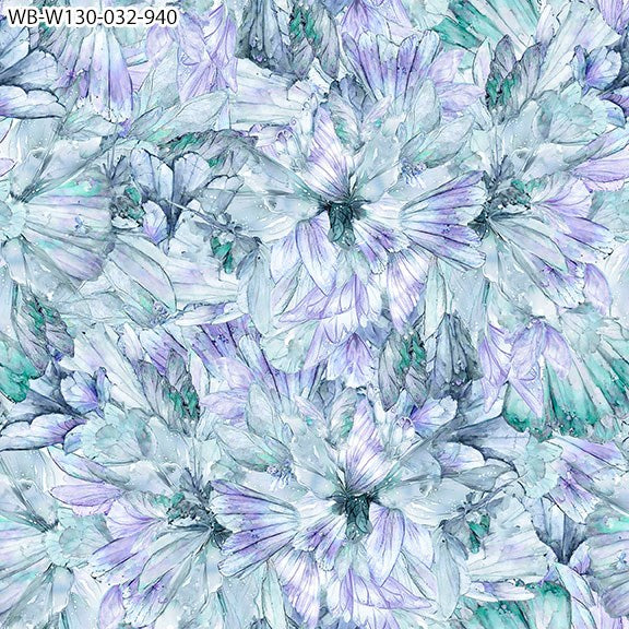 WB-W130-032-940 / Make a Wish Teal || 108" Widebacks || White Owl Textiles