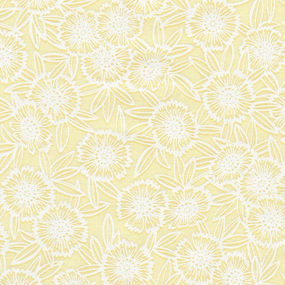 WEL-23350-130 || DAISIES SUNSHINE || ALABASTER HUES || Robert Kaufman