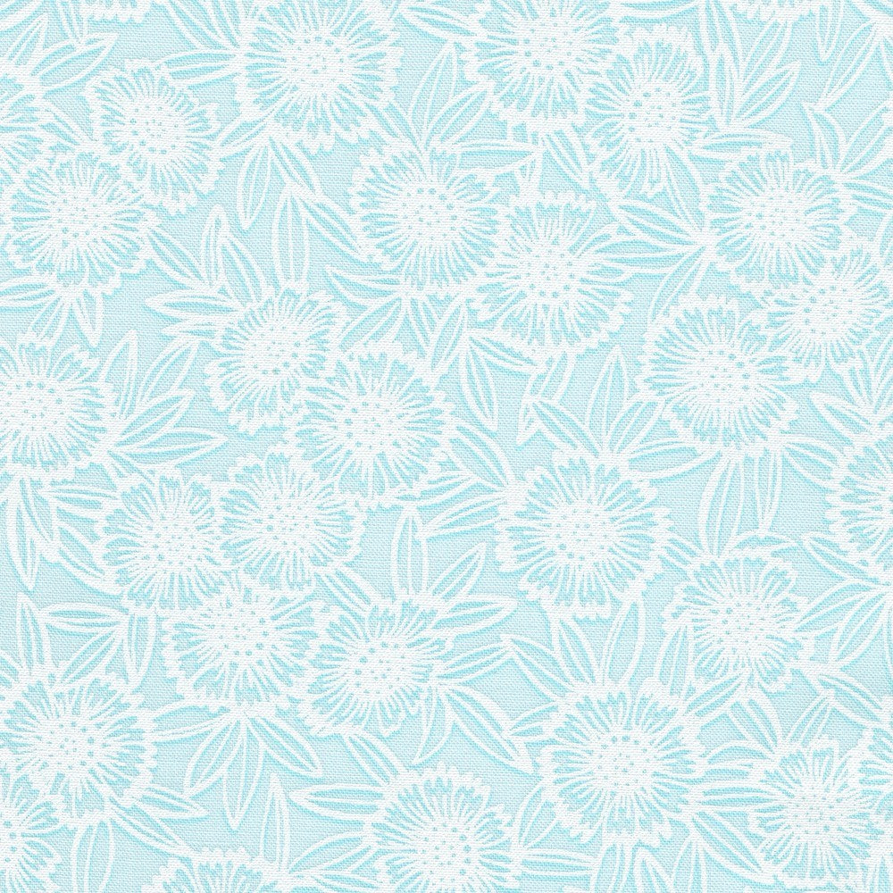 WEL-23350-63 || DAISIES SKY || ALABASTER HUES || Robert Kaufman