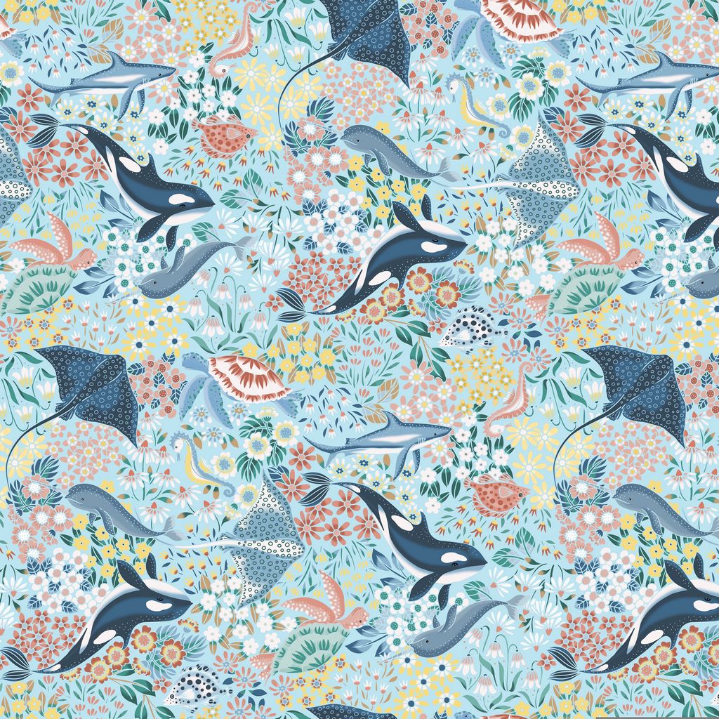 EXTRA WIDE QUILT BACKS - VITAMIN SEA || POOL || Dear Stella