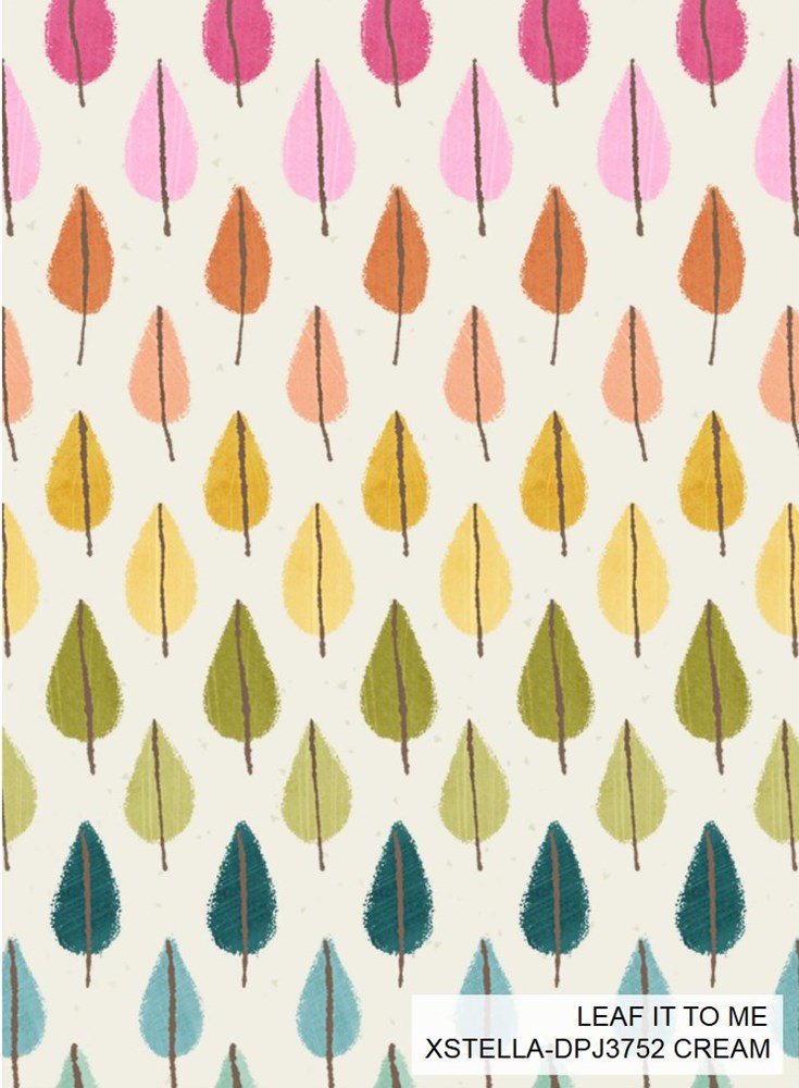 EXTRA WIDE QUILT BACKS - LEAF IT TO ME || CREAM || Dear Stella