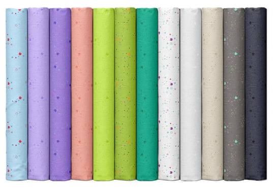 KITTY LITTER (NEW COLORS) - 12 FAT QUARTERS PACK/12 COLORS || HARLEQUIN || Dear Stella