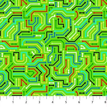 Multi Colored Circuit Board - GREEN MULTI II GAMING ZONE