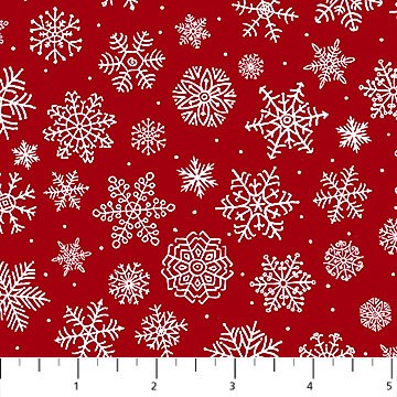 Large Snowflake - RED WHITE II SANTA&#39;S TREE FARM