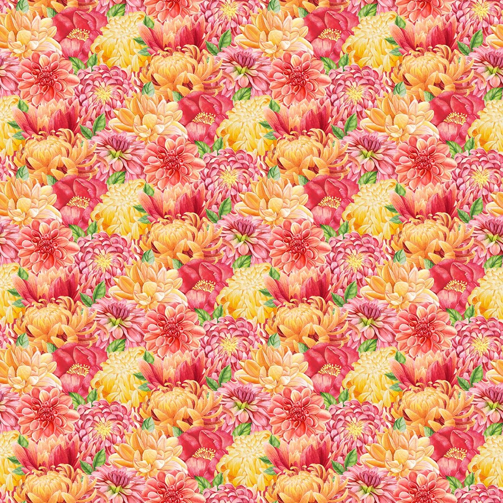 PACKED FLORAL - RED MULTI II MORNING BLOSSOM