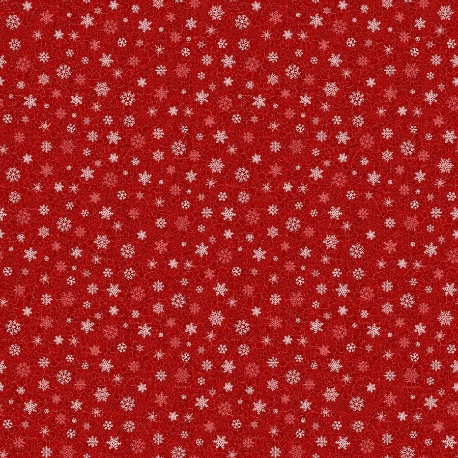 Snowflakes - Red ll Beary Merry Christmas
