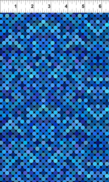 6COL 7 - Colourful  - Dots - Blue