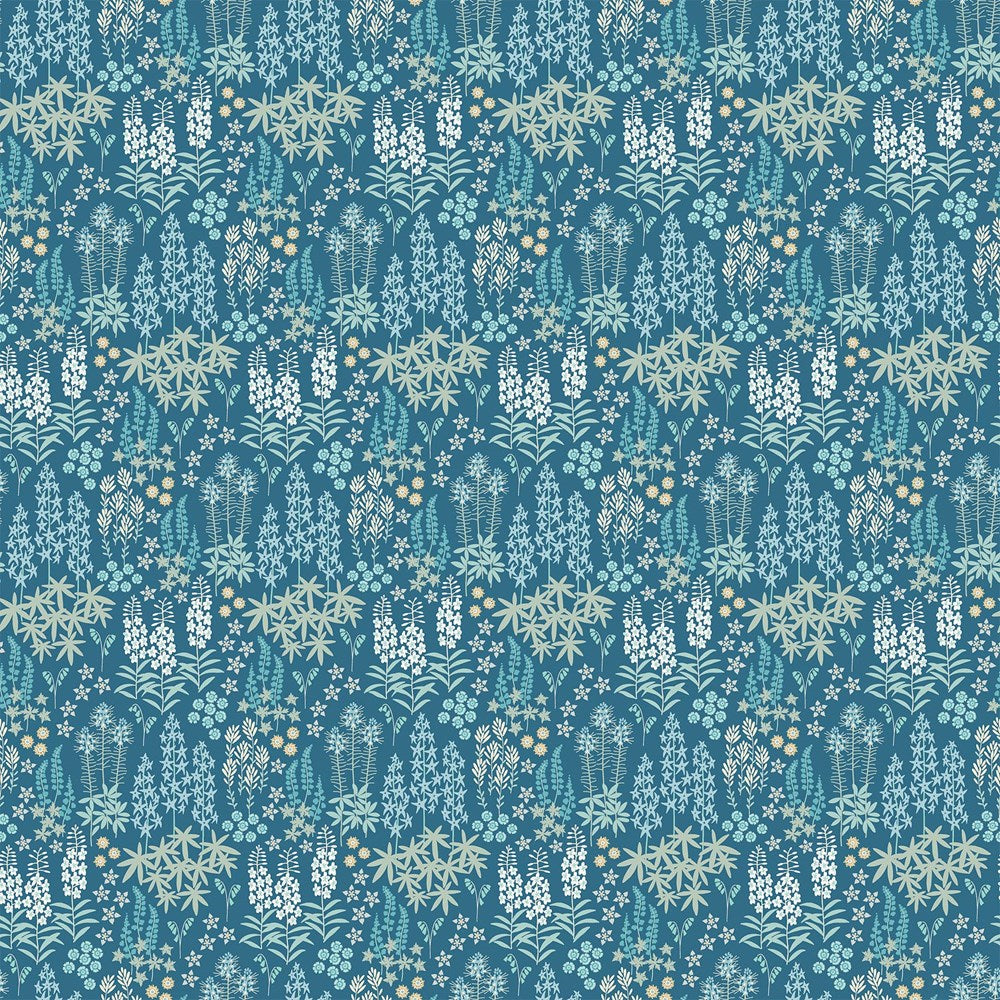 WILD FLOWERS - TEAL II HORIZON
