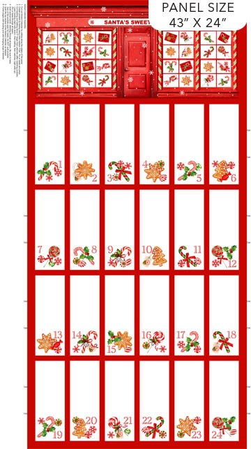 Peppermint Candy Advent Calendar - RED MULTI II PEPPERMINT CANDY
