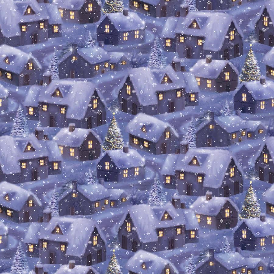 Houses - Blue Multi ll Twas The Night Before Christmas