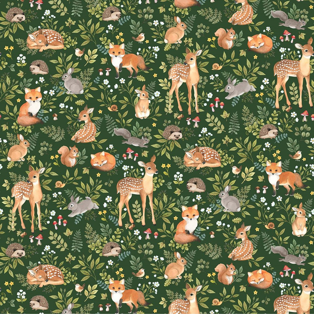 FOREST FEATURE - DK GREEN MULTI ll WOODLAND BABES