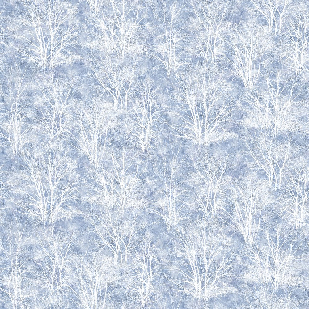 White Trees - Mid Blue ll Winter Jays ll Northcott
