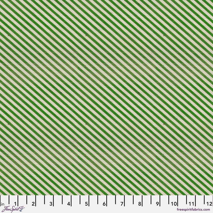 Confections Flannel - Green ll Holidays Past Flannel ll Tim Holtz