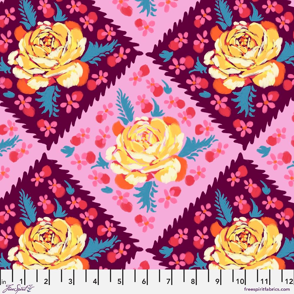 Rose Tile - Plum II Fluent II Anna Maria Horner
