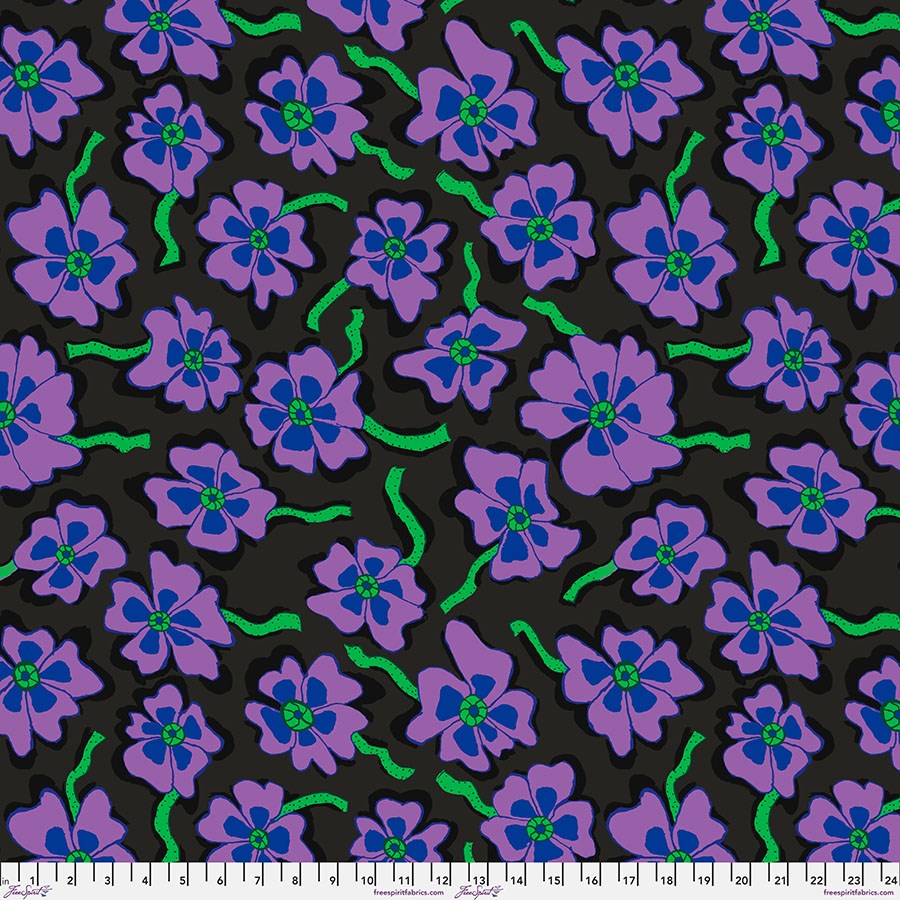 Camo Flower - Black II Aug-23 II Kaffe Fassett Collective