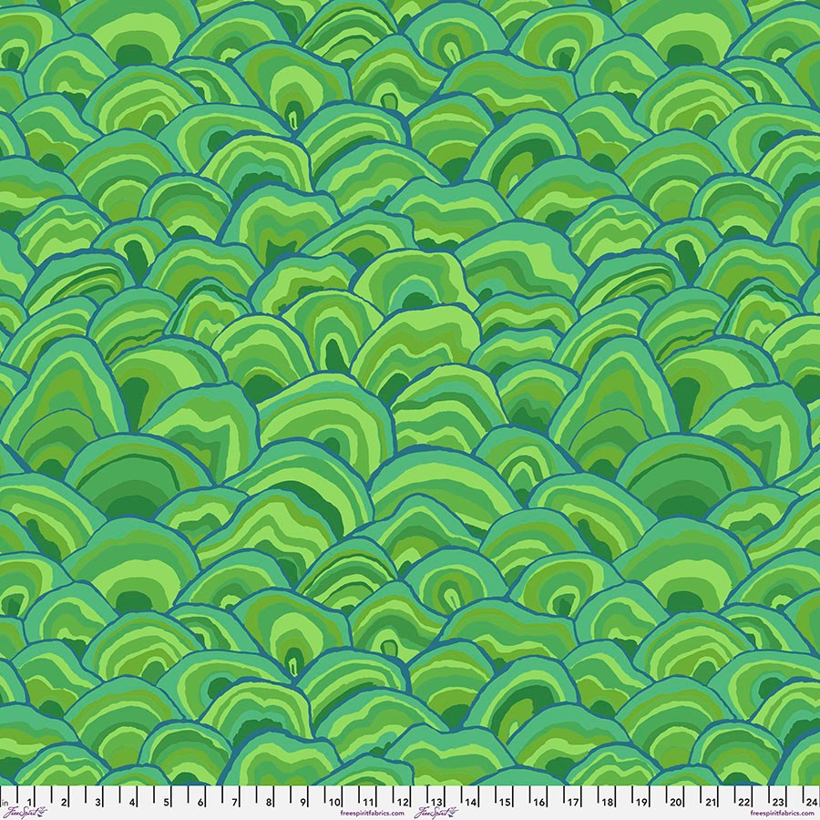 Wobble - Green ll August 2024 ll Kaffe Fassett Collective