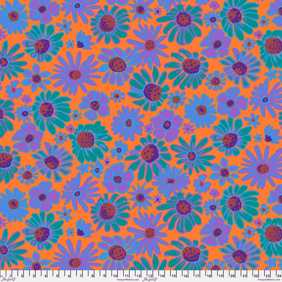 Bloomers - Orange ll August 2024 ll Kaffe Fassett Collective