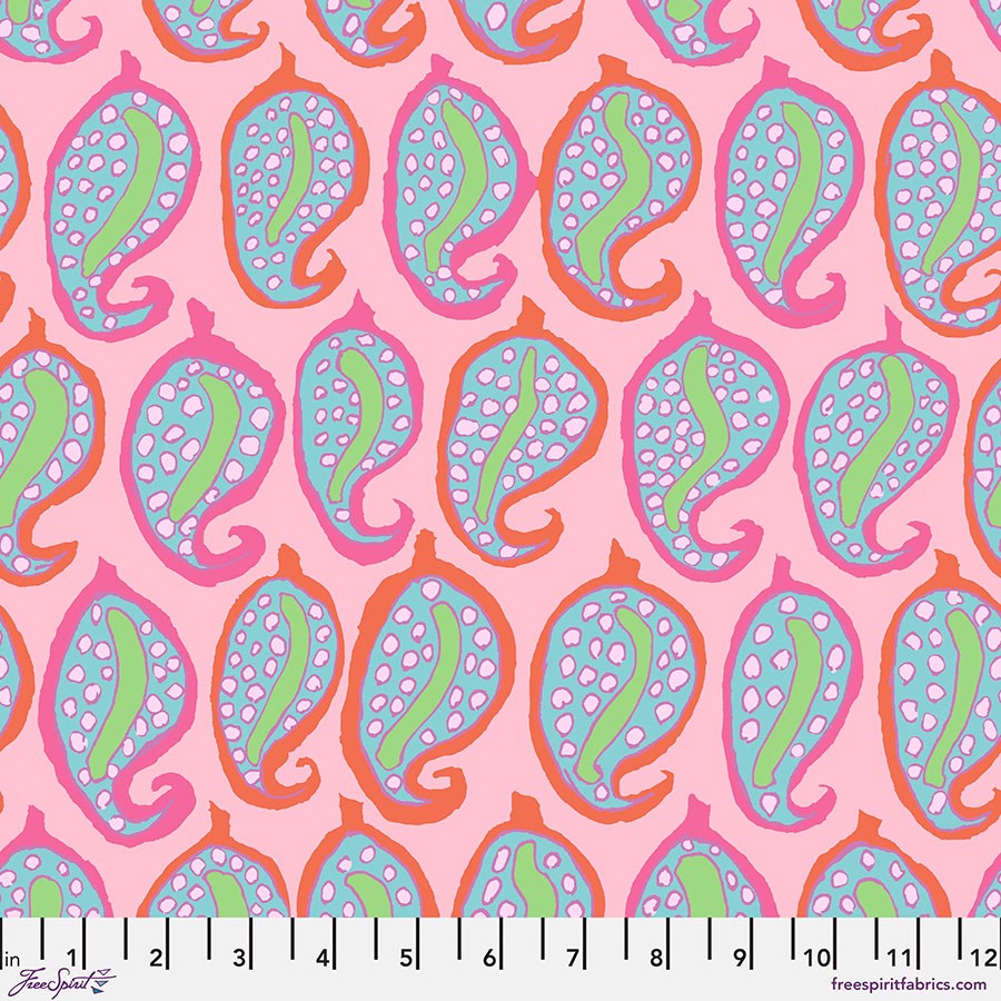 Pasha Paisley - Pink ll August 2024 ll Kaffe Fassett Collective