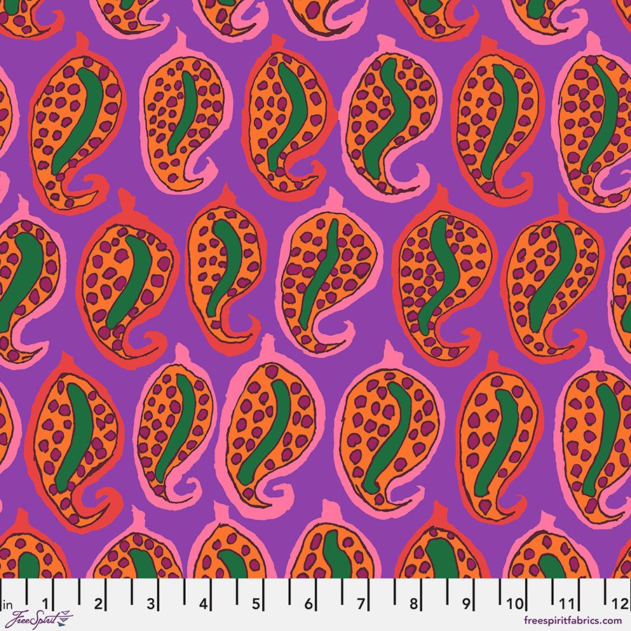Pasha Paisley - Purple ll August 2024 ll Kaffe Fassett Collective