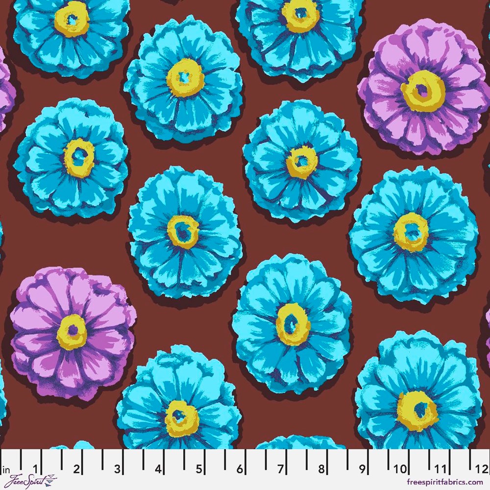 Zinnia - Aqua II  85 and Fabulous  II Kaffe Fassett Collective