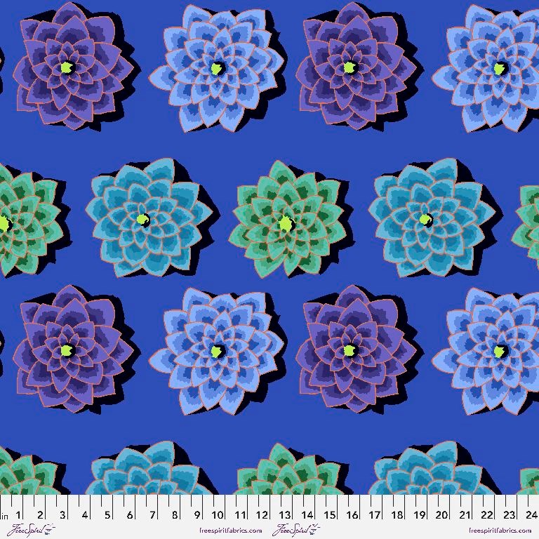 Shadow Flower - Blue II  Feb-22  II Kaffe Fassett Collective