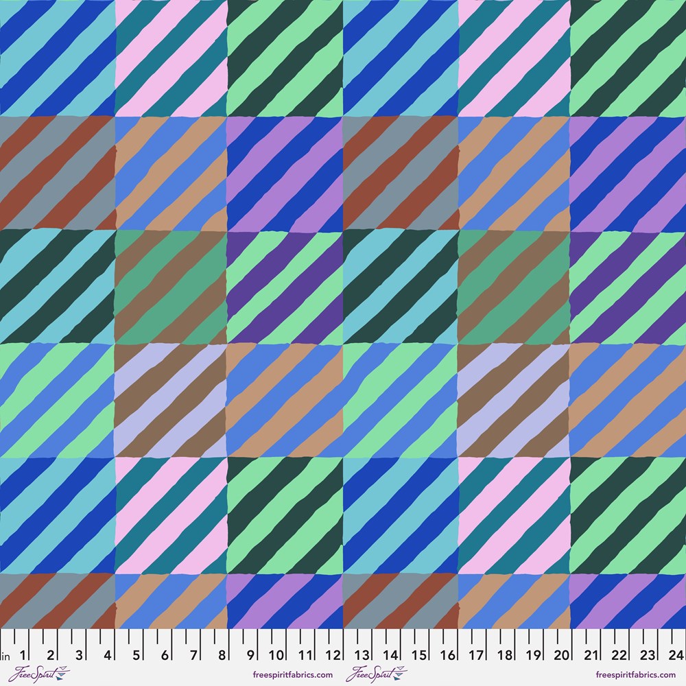 Regimental Ties - Blue II  Feb-22  II Kaffe Fassett Collective