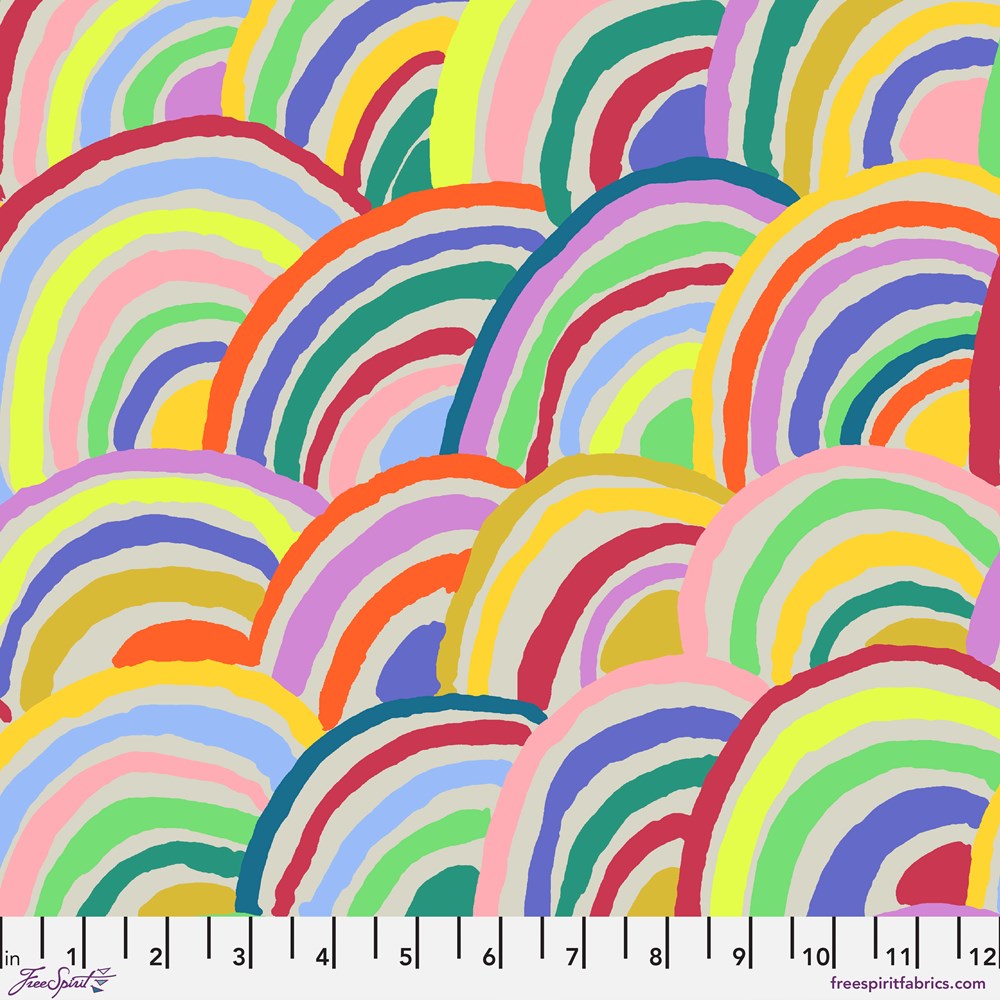 Rainbows - Grey II  Feb-22  II Kaffe Fassett Collective