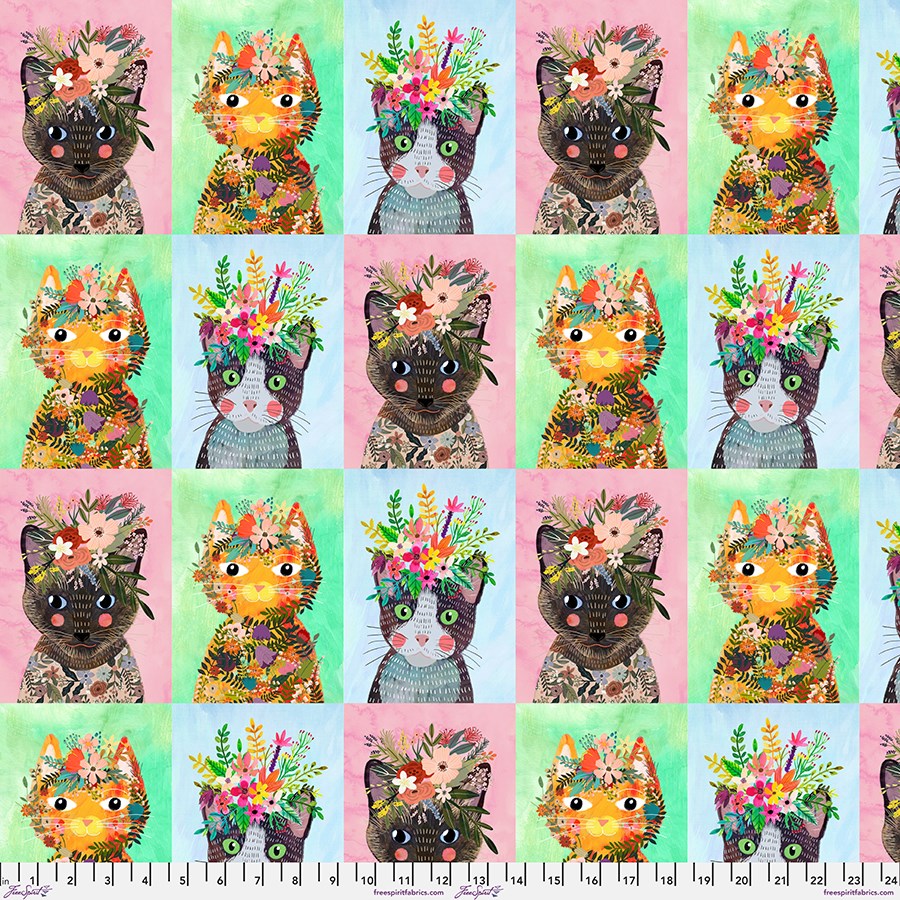 More Floral Kitties - Multi II Floral Pets II Mia Charro