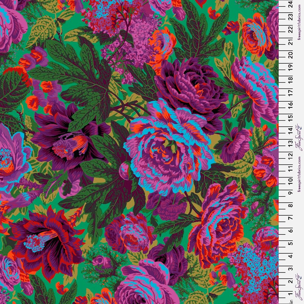 Floral Burst - Green II Feb-23 II Kaffe Fassett Collective