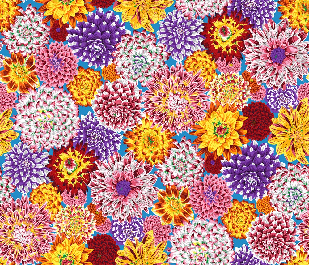 Dancing Dahlias - Multi II Stash II Kaffe Fassett Collective
