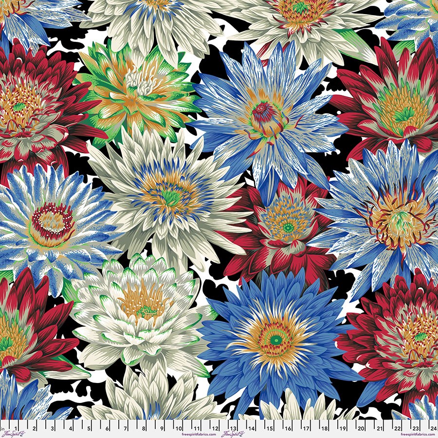 Tropical Water Lilies - Contrast II Aug-23 II Kaffe Fassett Collective