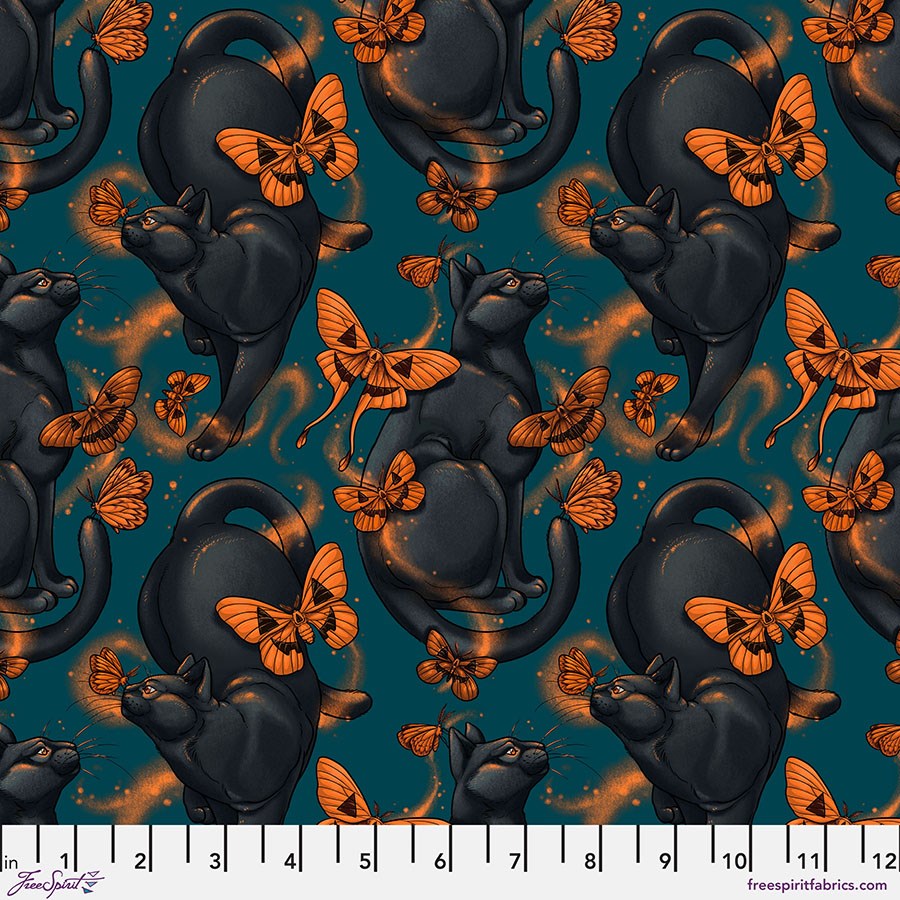 Moth Cat - Turquoise ll Mystic Moonlight ll Rachel Hauer