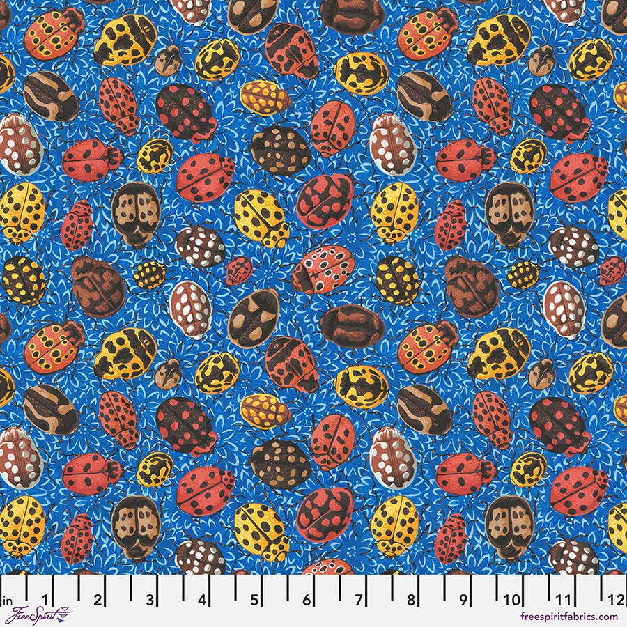 Ladybirds - Blue ll Cottage Garden ll Snow Leopard