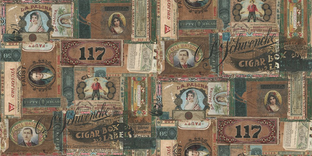 Cigar Box Labels - Multi II Electic Elements II Tim Holtz