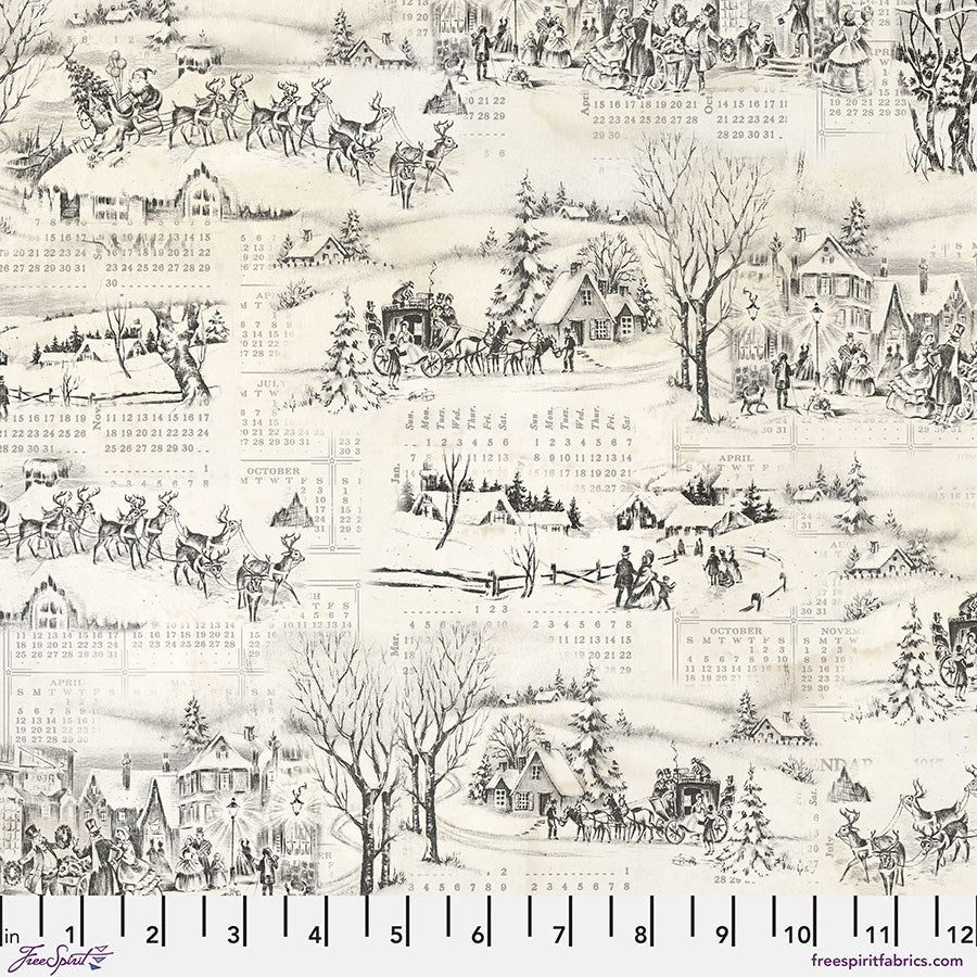 Winter Toile - Neutral ll Holidays Past ll Tim Holtz
