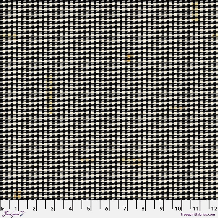 Taped Gingham - Black ll Holidays Past ll Tim Holtz