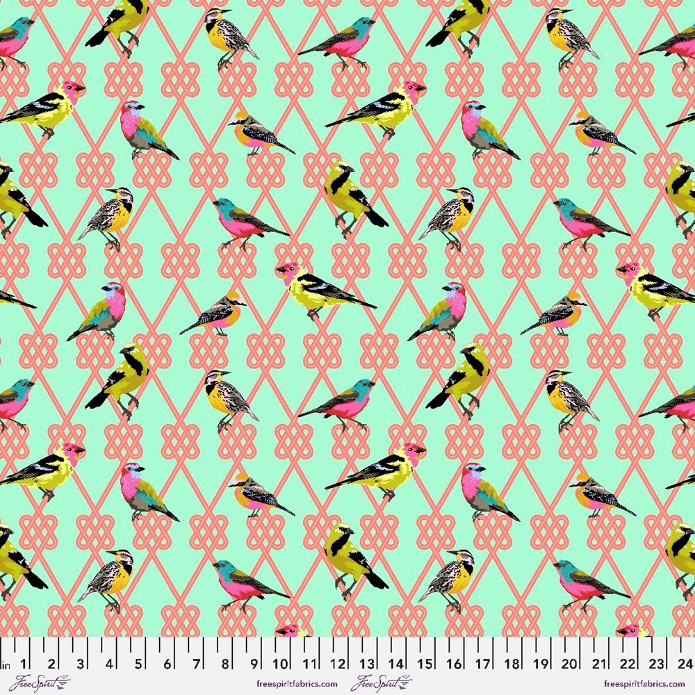 In a Finch - Dawn II Moon Garden II Tula Pink