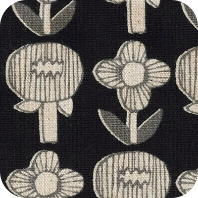 SB-850379D1-5 BLACK II COTTON FLAX PRINTS